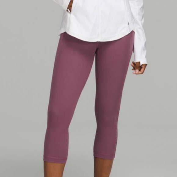 NWT Lululemon Swift Speed High-Rise Crop 21" Vintage Plum Size 0 - Picture 8 of 12